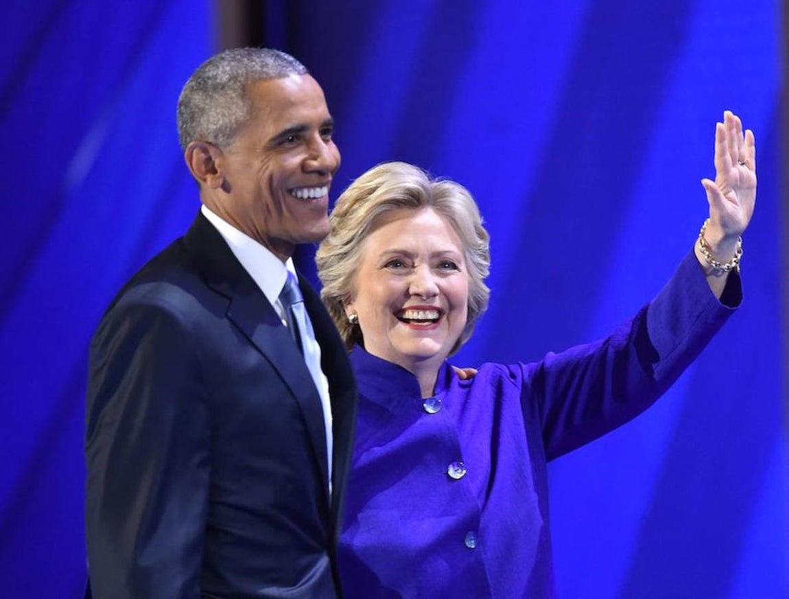 Las imágenes de la tercera jornada de la Convención Nacional del Partido Demócrata. Obama ha pedido públicamente el voto para Clinton, a la que considera la persona «más preparada» para acceder a la Casa Blanca