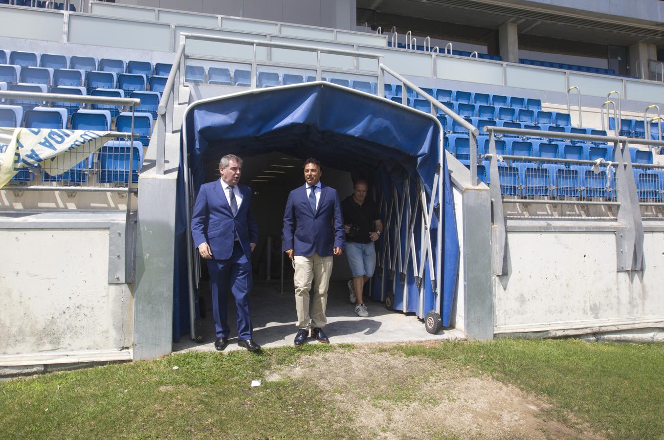 FOTOS: Quique Pina y Manolo Vizcaíno, juntos en Carranza