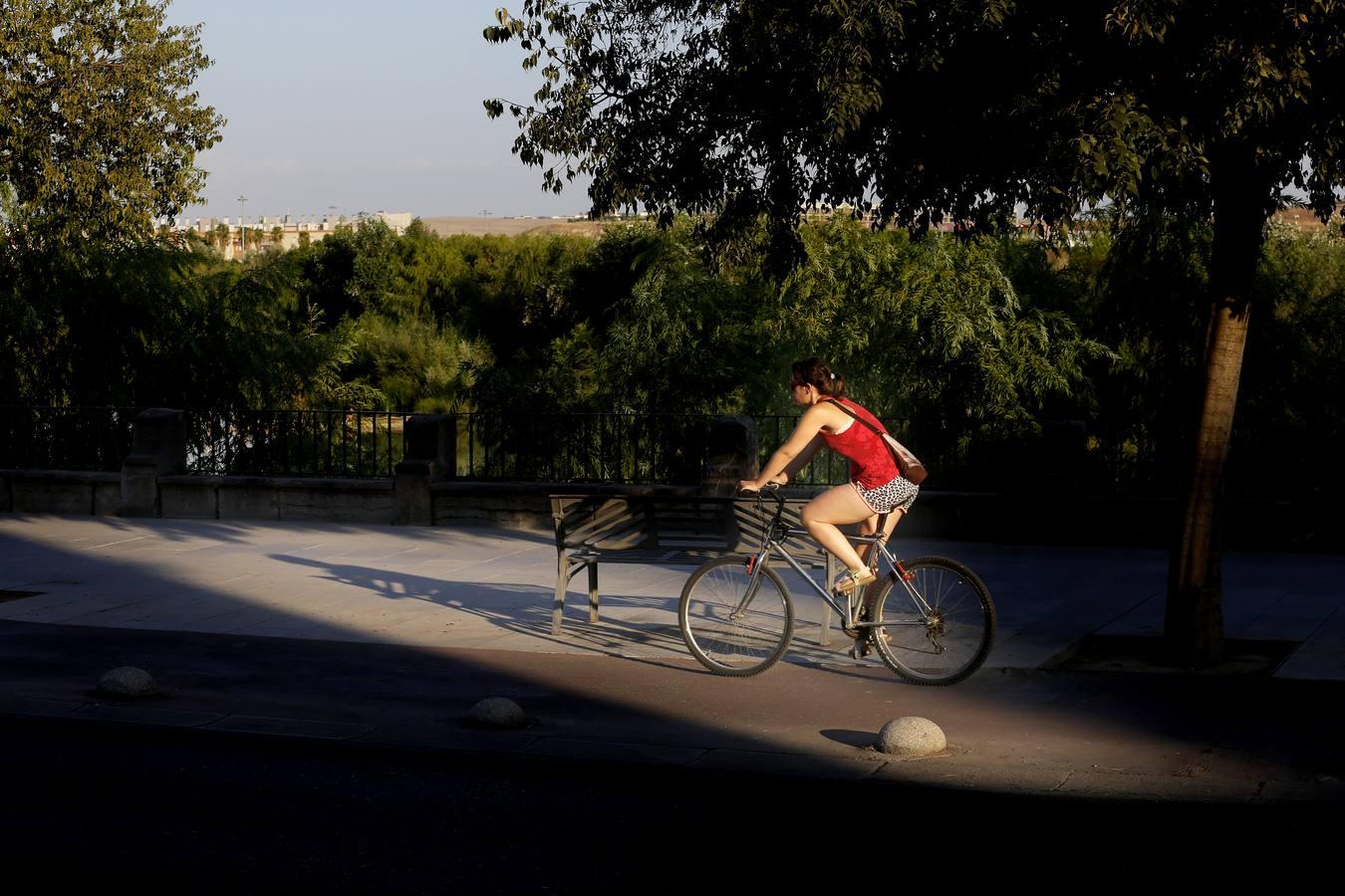 En imágenes, un solaz de frescor junto al río