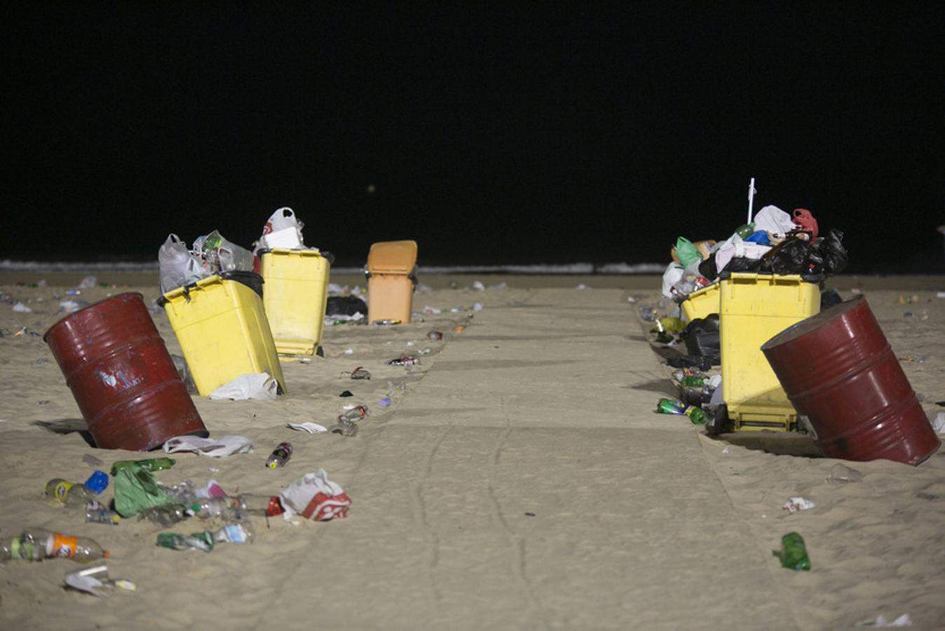 Así ha sido la recogida de basura tras las barbacoas de Carranza 2016