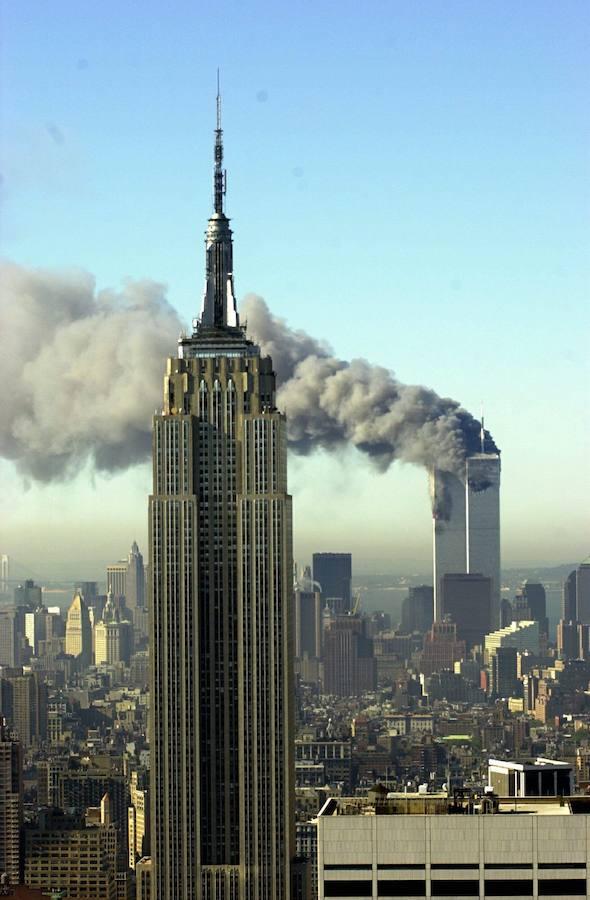 Imagen del atentado cometido contra las Torres Gemelas de Nueva York el 11 de septiembre de 2001. 