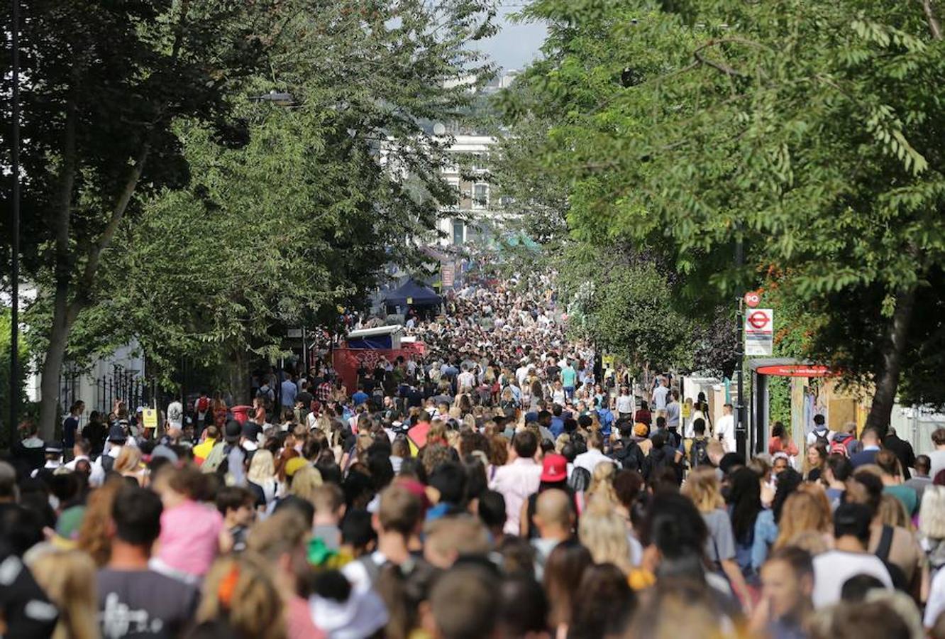 Casi un millón de personas se espera que reunieran en las calles de Notting Hill. 