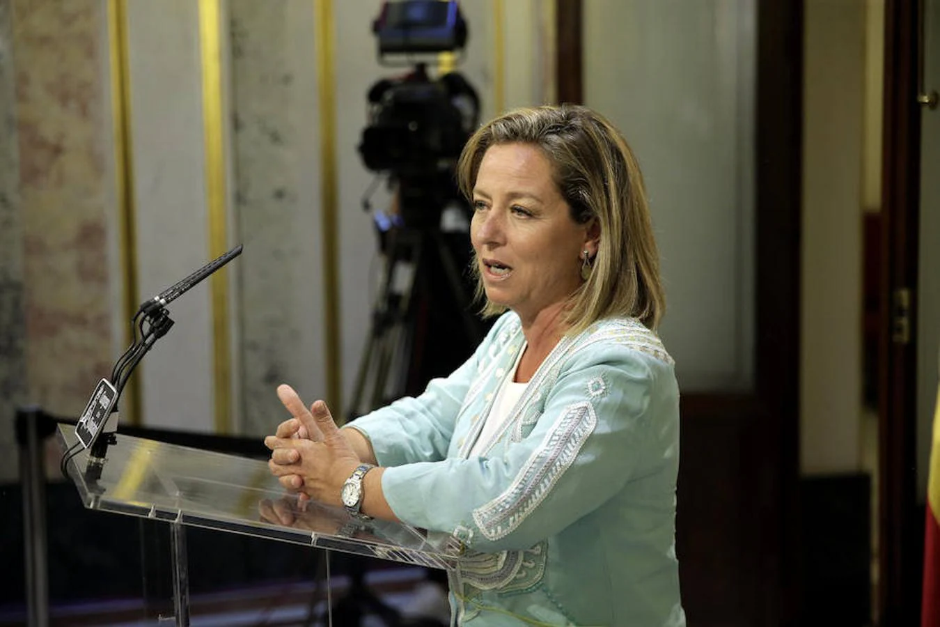 La diputada la diputada de Coalición Canaria en el Congreso, Ana Oramas, que dará el sí en la votación