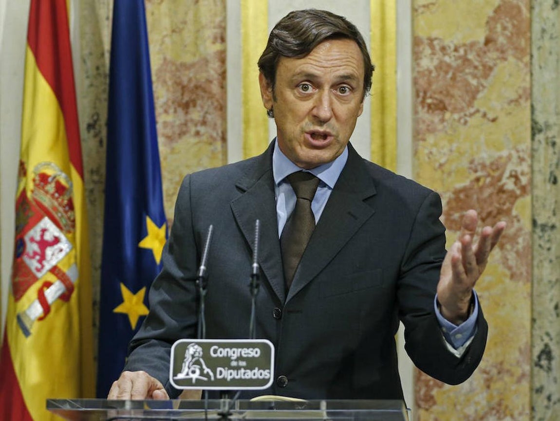 El portavoz parlamentario del PP, Rafael Hernando. 
