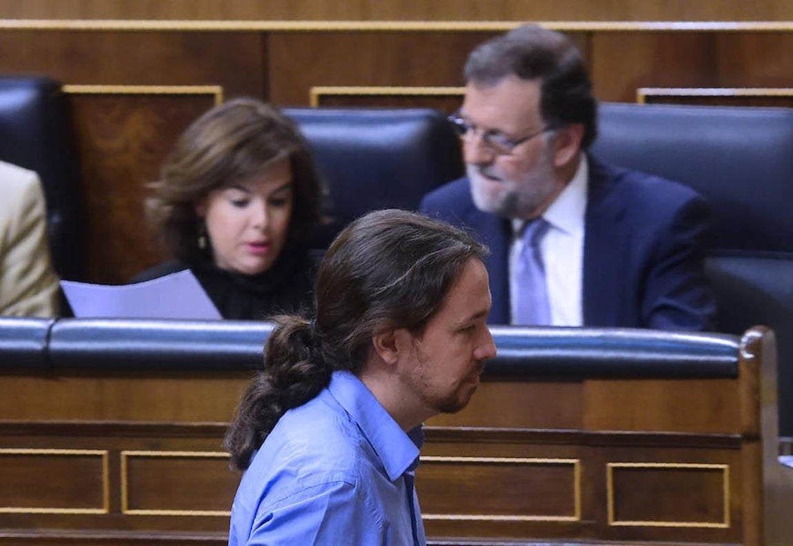«Yo no quiero ser una periferia de Europa», ha respondido el líder de Podemos al presidente del gobierno en funciones. 