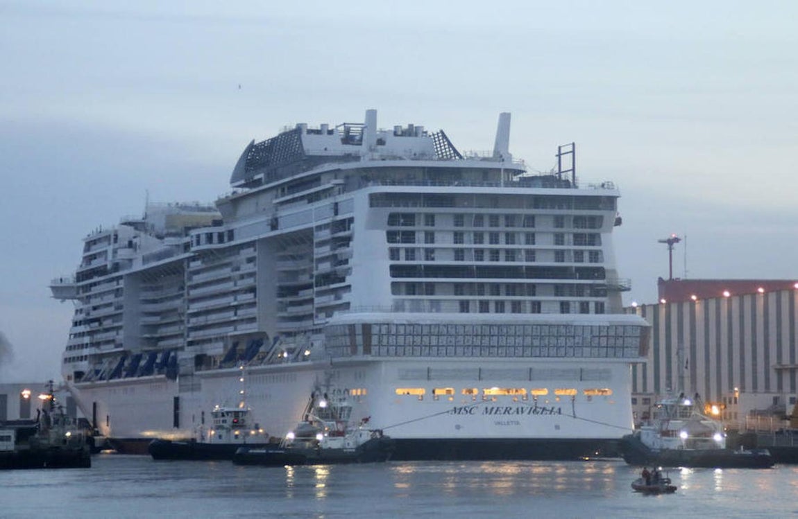 Fotogalería: Así se construye un megabarco de 1.000 millones de euros