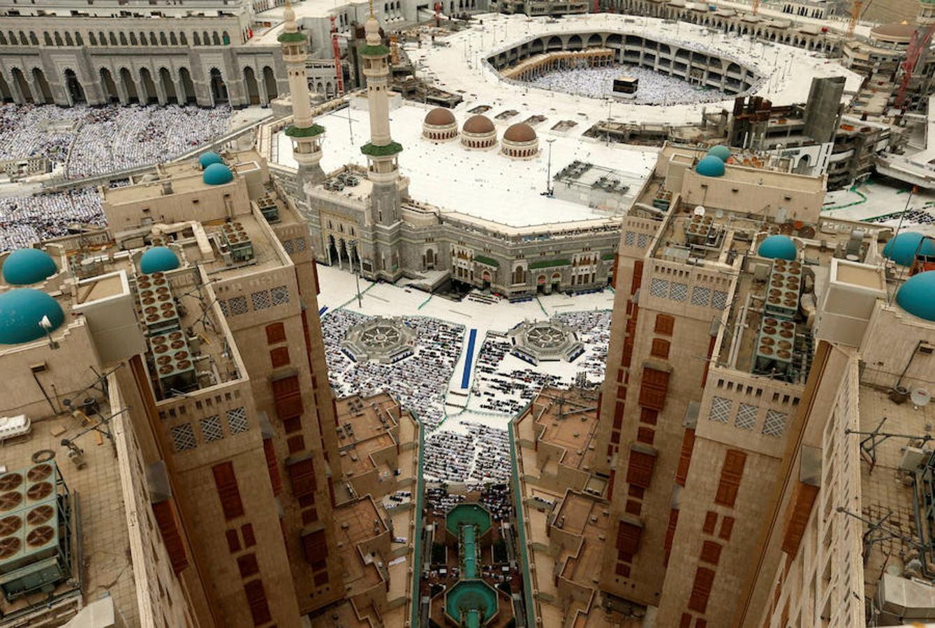 Vista aérea de la mezquita Masjid al-Haram. 