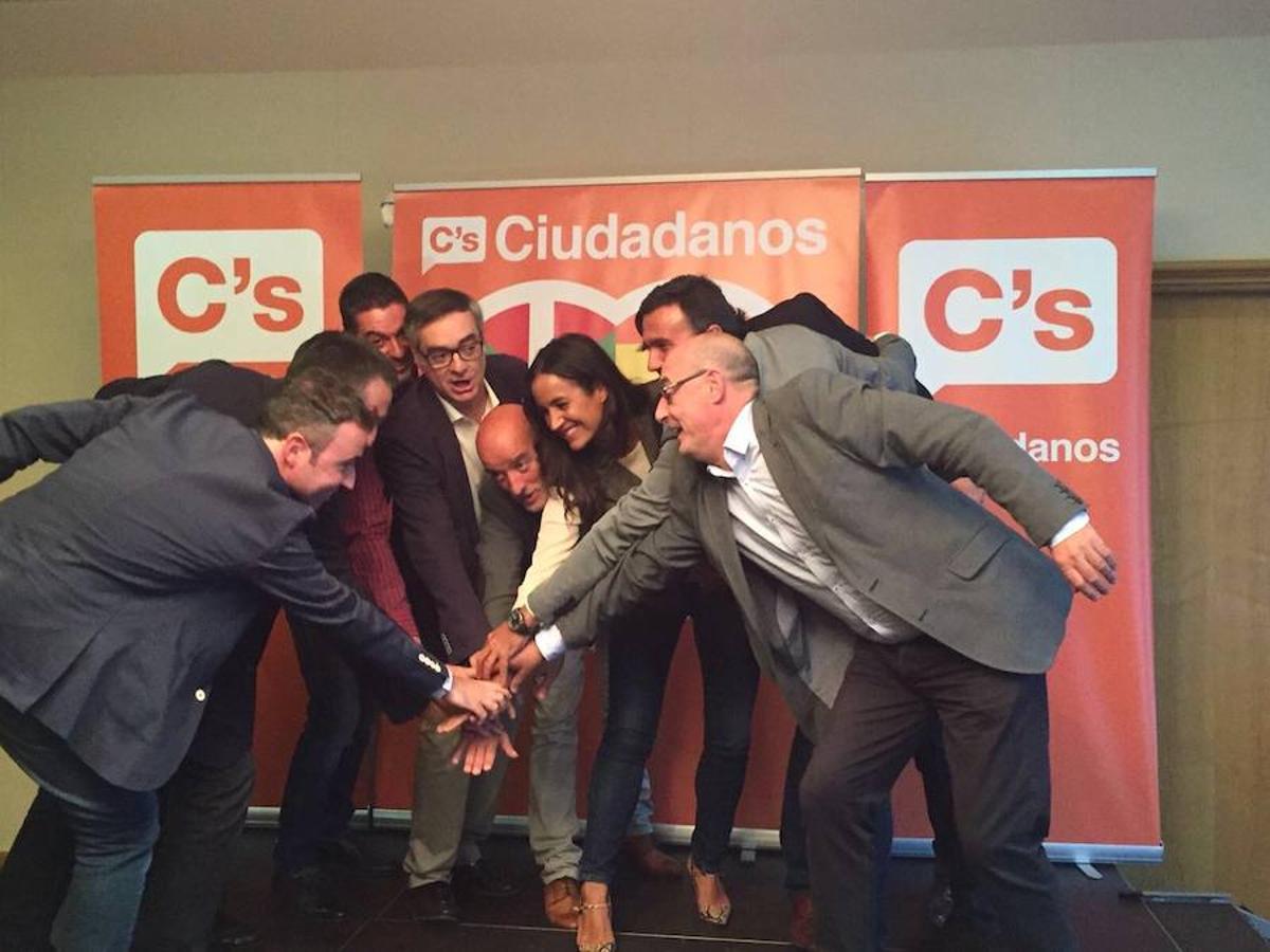 País Vasco-Ciudadanos. El candidato de la formación naranja ha estado arropado por, entre otros, Begoña Villacís y José Manuel Villegas