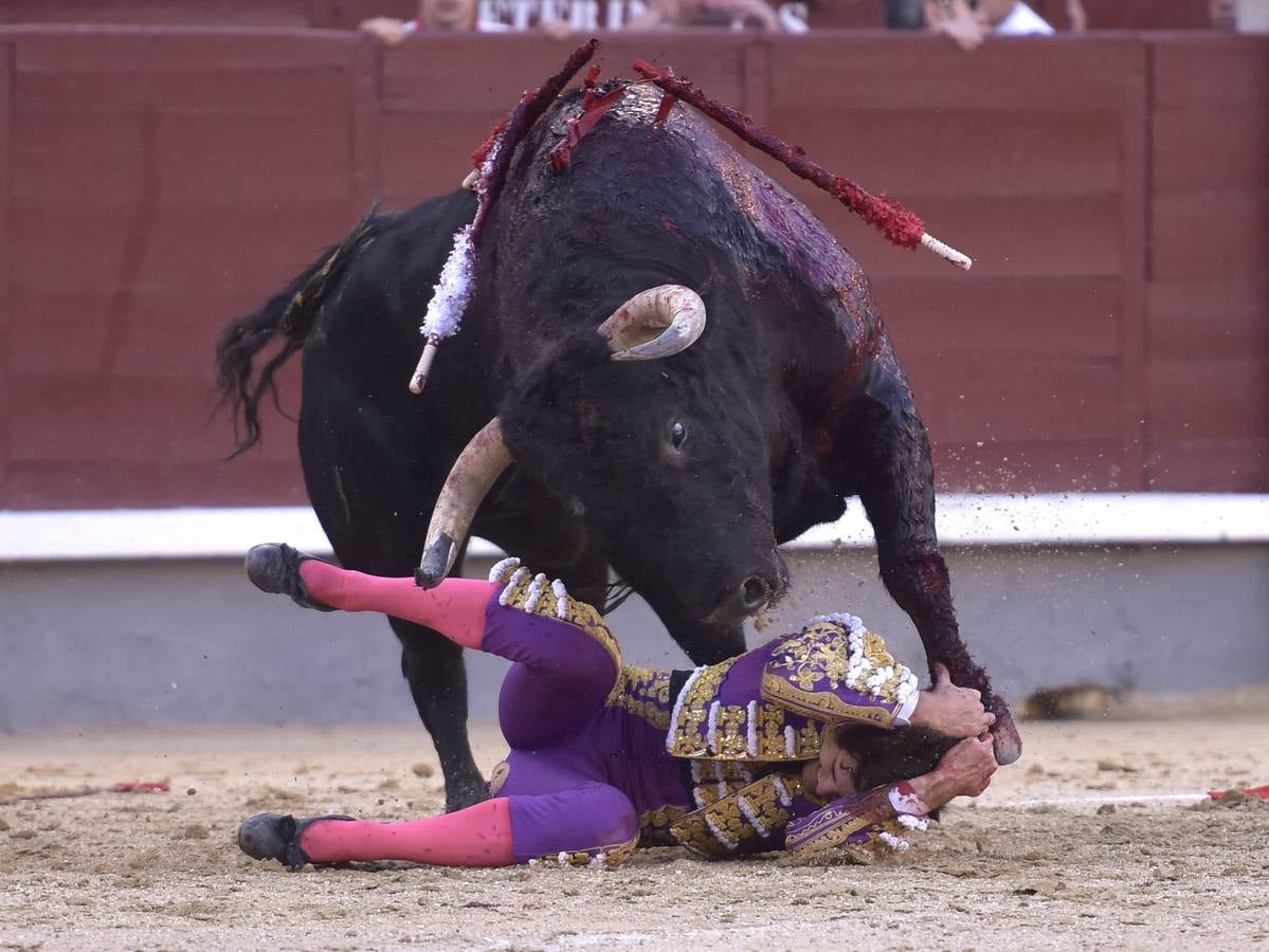 Secuencia de los espeluznantes percances de José Garrido en Las Ventas