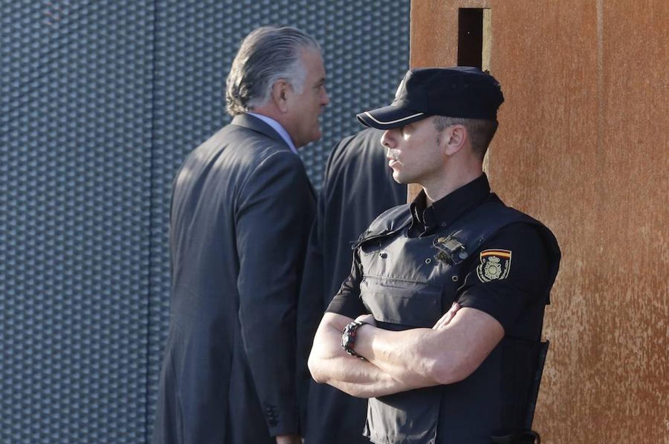 Luis Bárcenas, a su llegada a la Audiencia Nacional. 