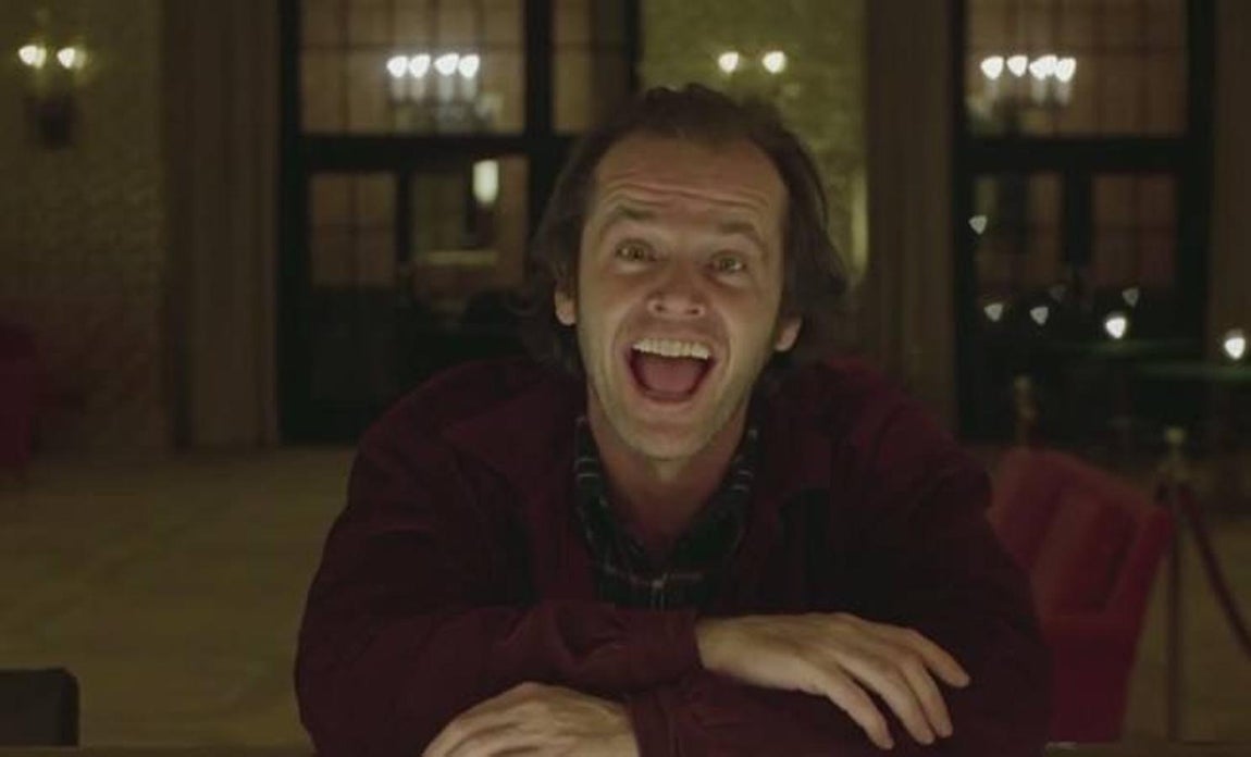 Jack Nicholson en «El resplandor». 