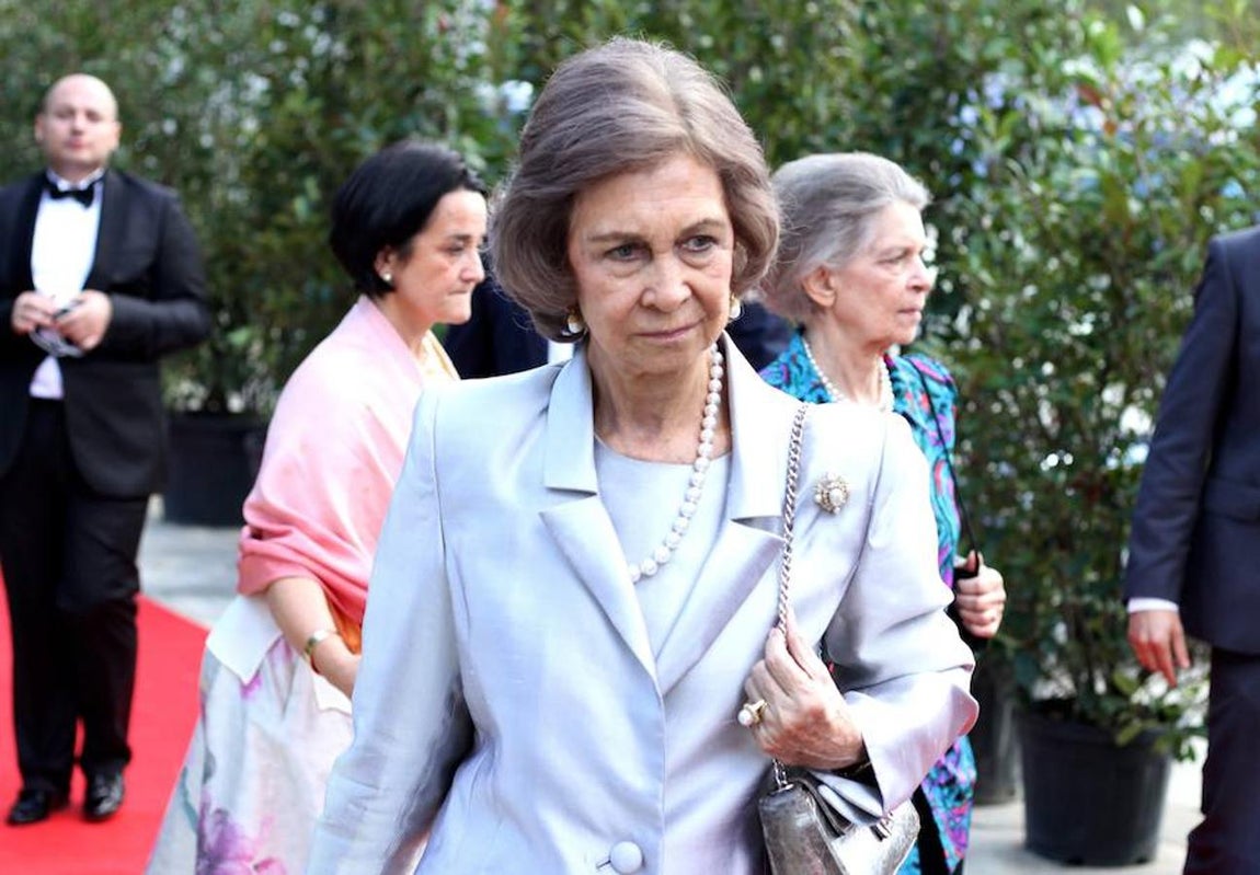 La Reina Sofía en Albania. 