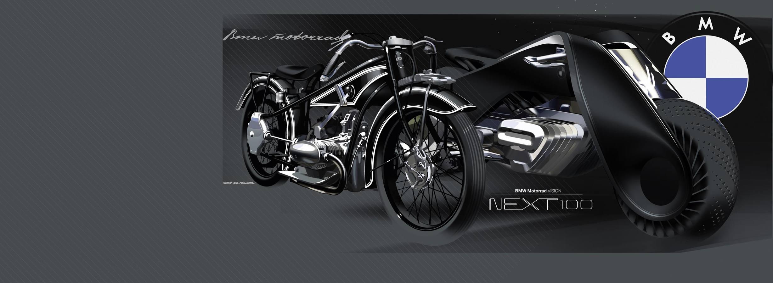 La BMW Motorrad VISION NEXT 100 personifica la idea de cómo deberían ser las motocicletas en un mundo interconectado