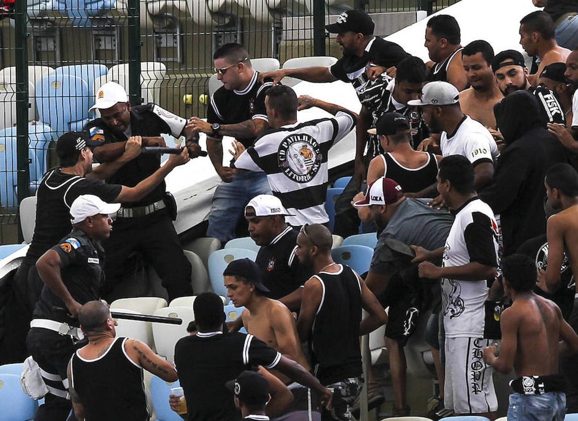 Violencia en la reapertura de Maracaná