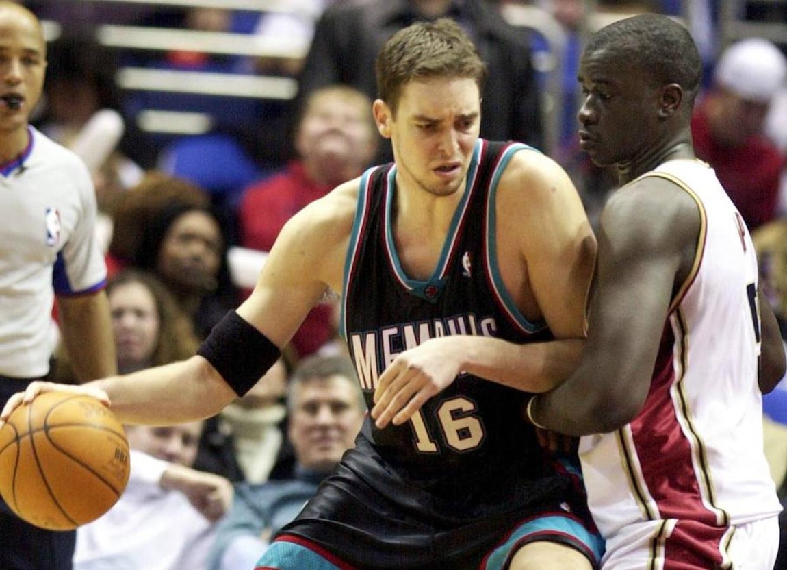 Así se ha transformado Pau Gasol desde que debutó en la NBA