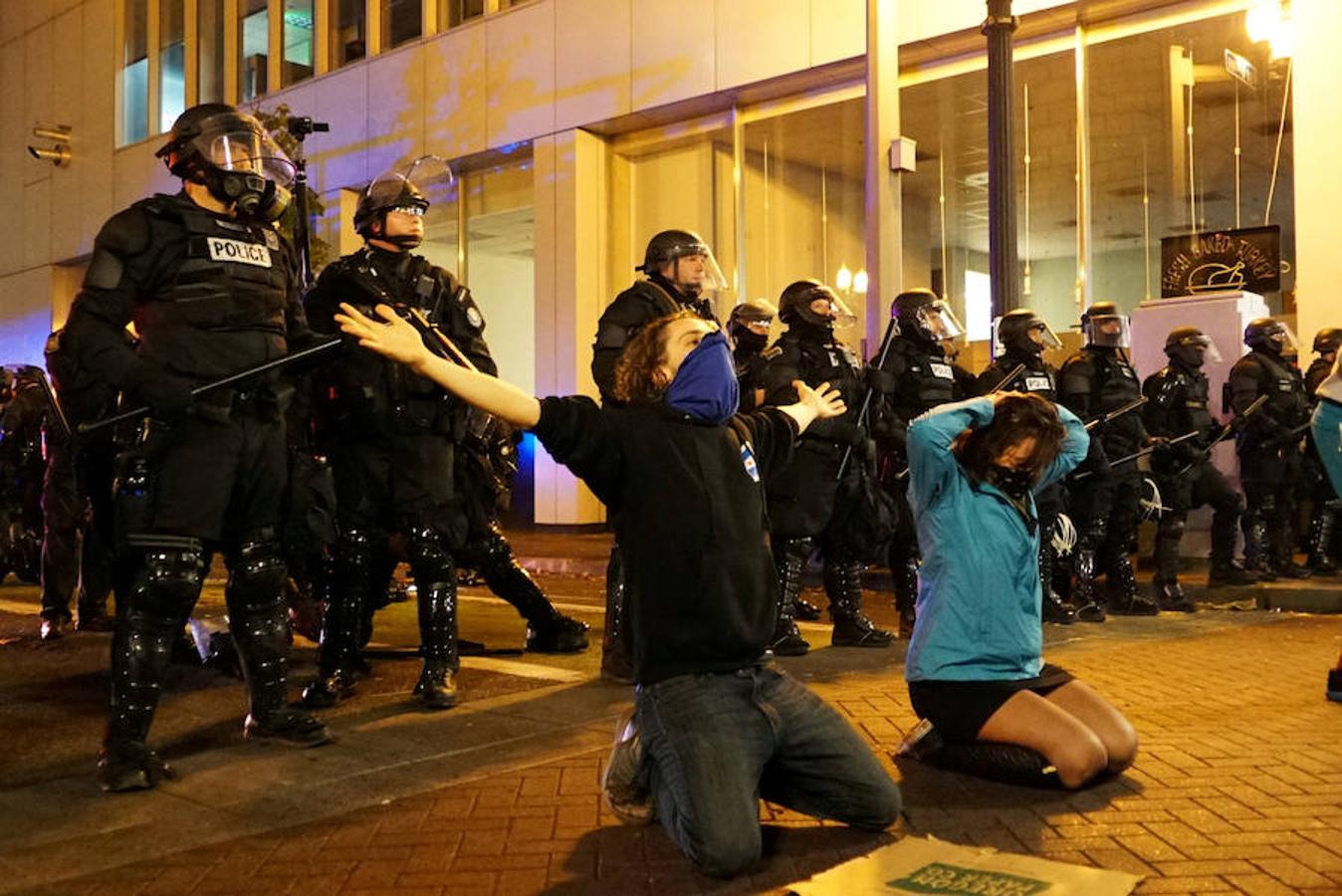 Imagen de protestas en Portland (Oregón)