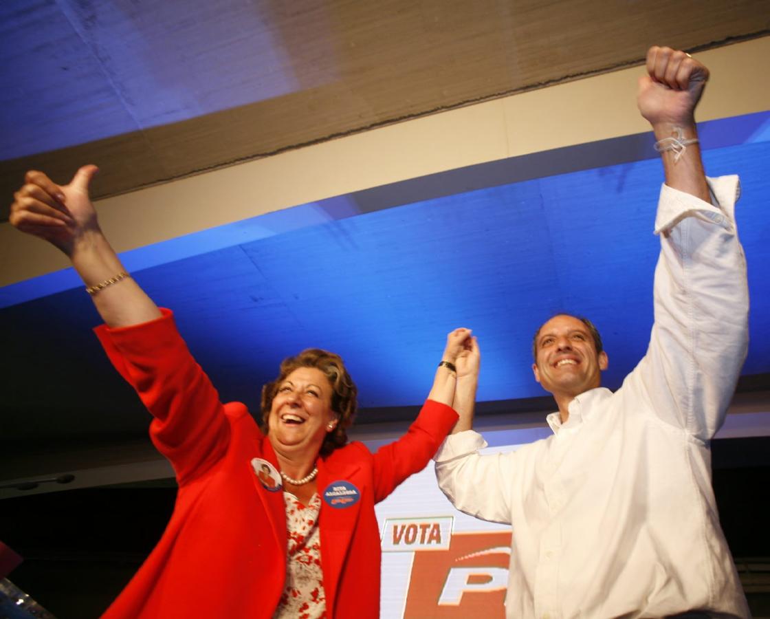 Rita Barberá junto a Francisco Camps en 2007. 