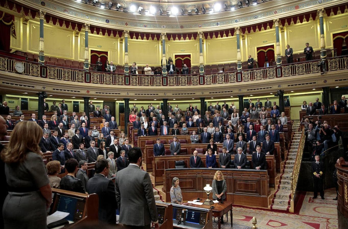 Minuto de silencio en el Congreso de los Diputados en memoria de Rita Barberá