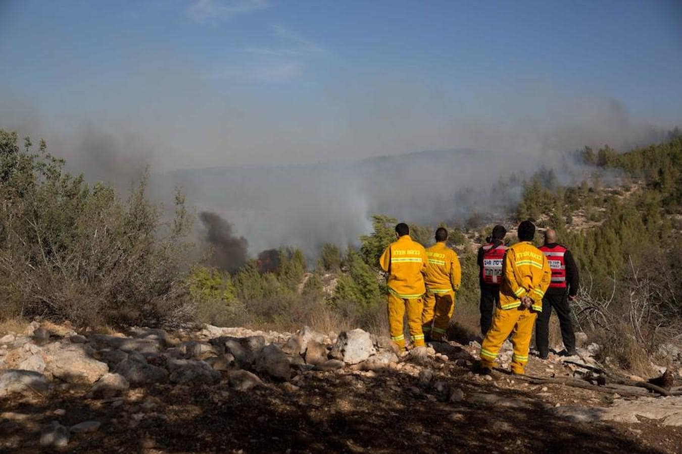 Las espectaculares imágenes de los incendios que asolan Israel 
