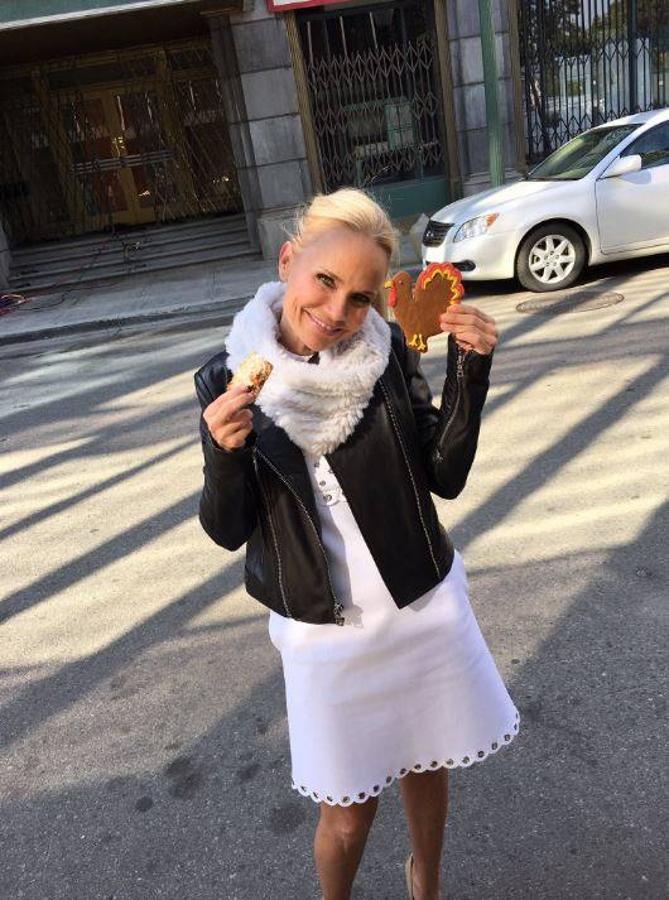 Kristin Chenoweth. Unas galletas diseñadas como el pavo de Acción de Gracias es un postre perfecto para este día