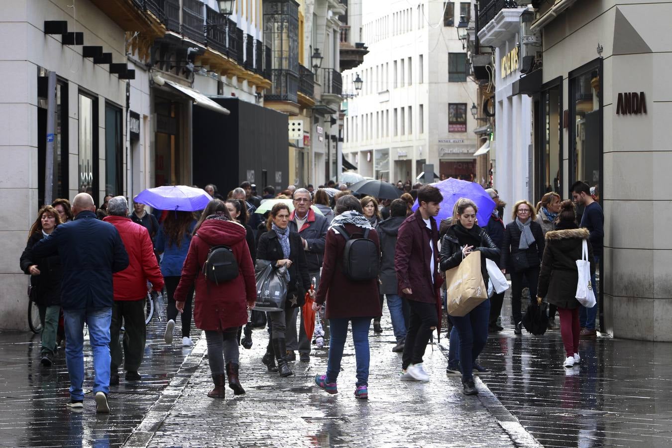 El «Black Friday» desata la locura por las compras en Sevilla