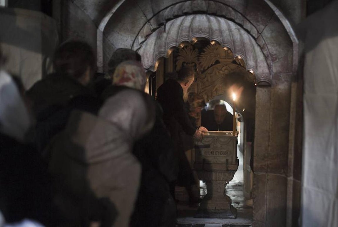 Cómo están siendo las labores para rehabilitar la tumba de Jesucristo