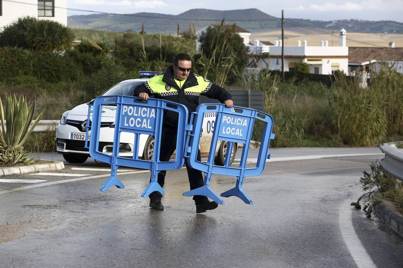 La lluvia inunda las zonas rurales de La Janda