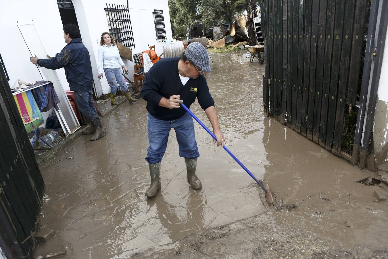 La lluvia inunda las zonas rurales de La Janda