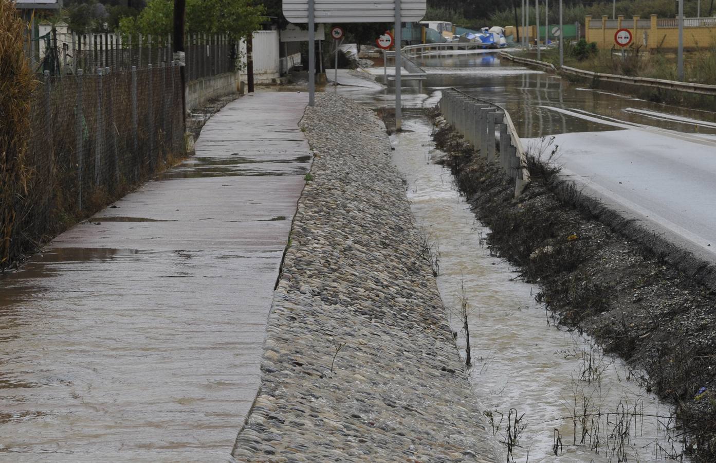 La lluvia arrasa en Málaga