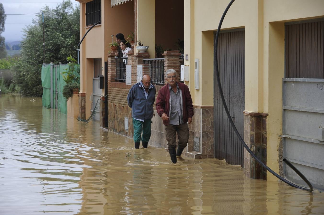 La lluvia arrasa en Málaga