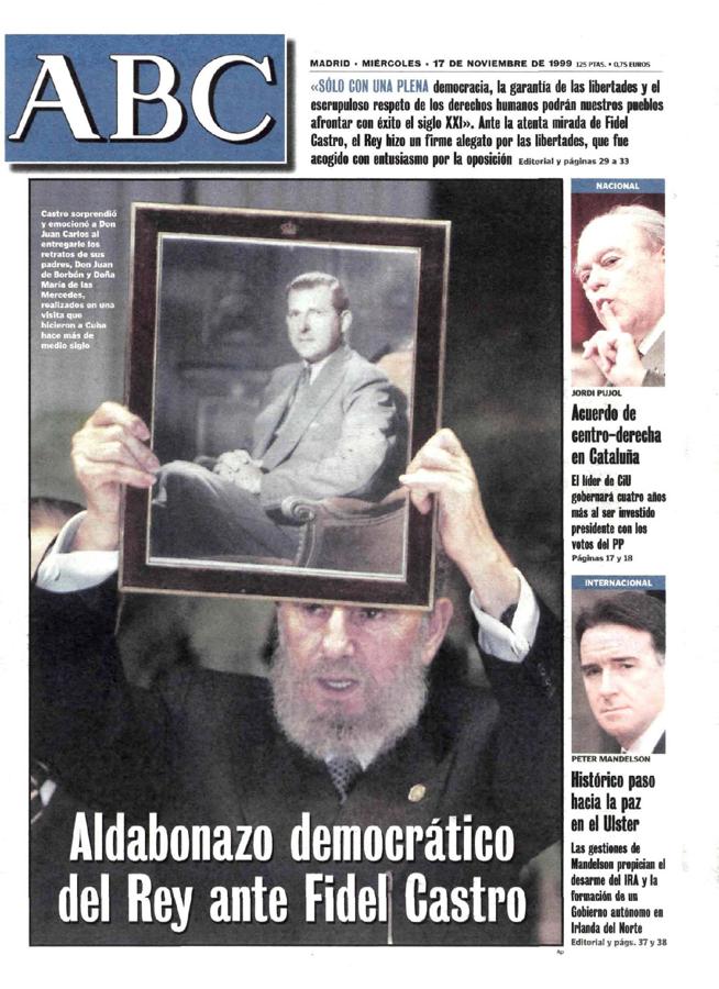 Portada de ABC del 17 de noviembre de 1999. 