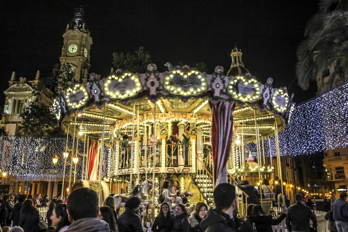 Así luce Valencia de Navidad. 