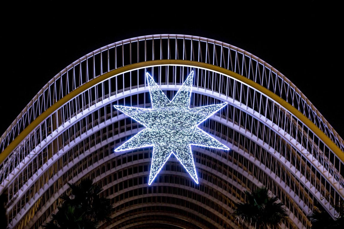 Así luce Valencia de Navidad. 