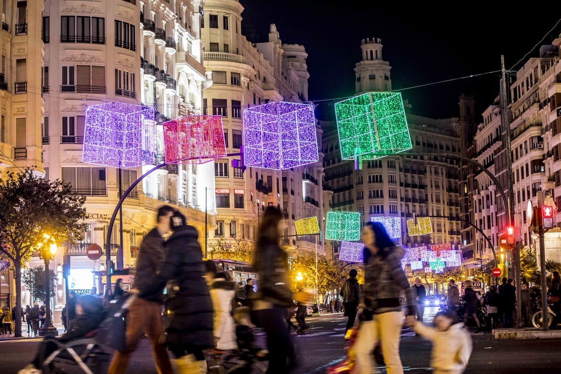 Así luce Valencia de Navidad. 