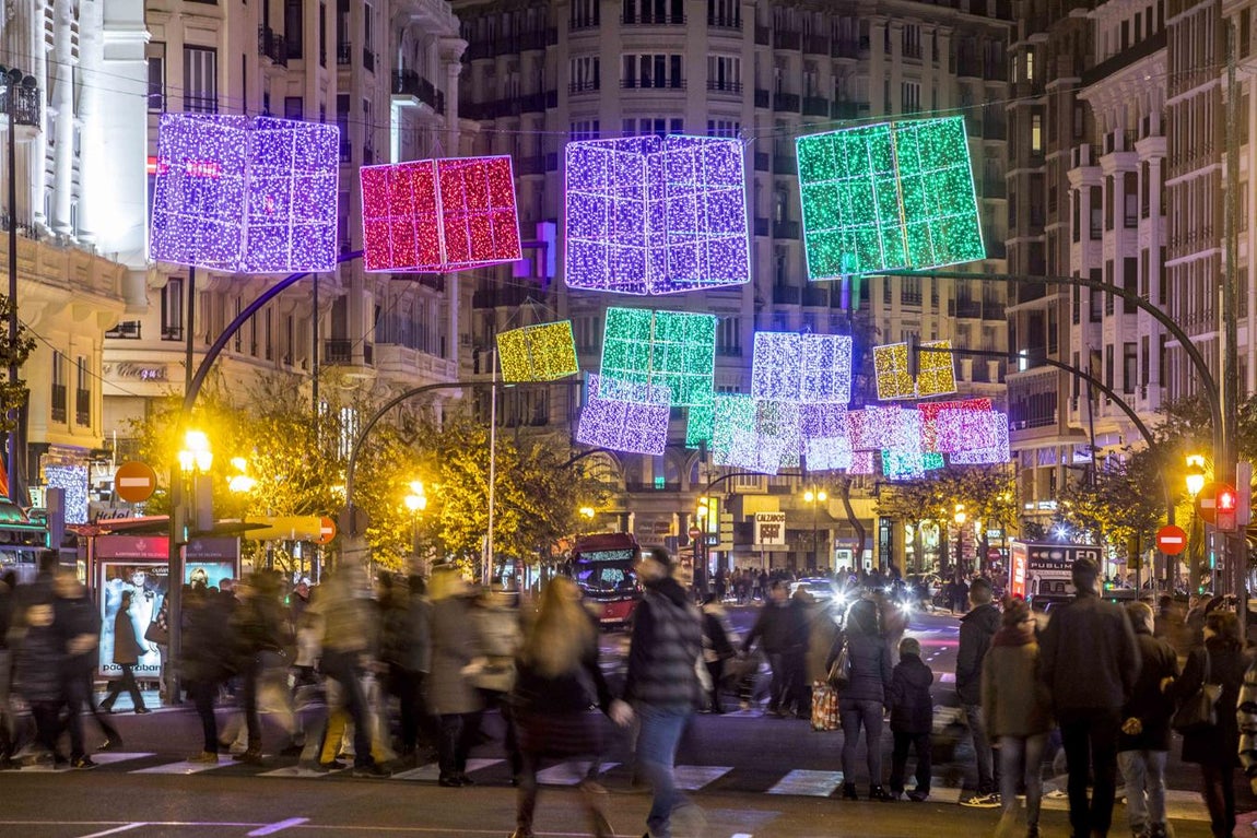 Así luce Valencia de Navidad. 