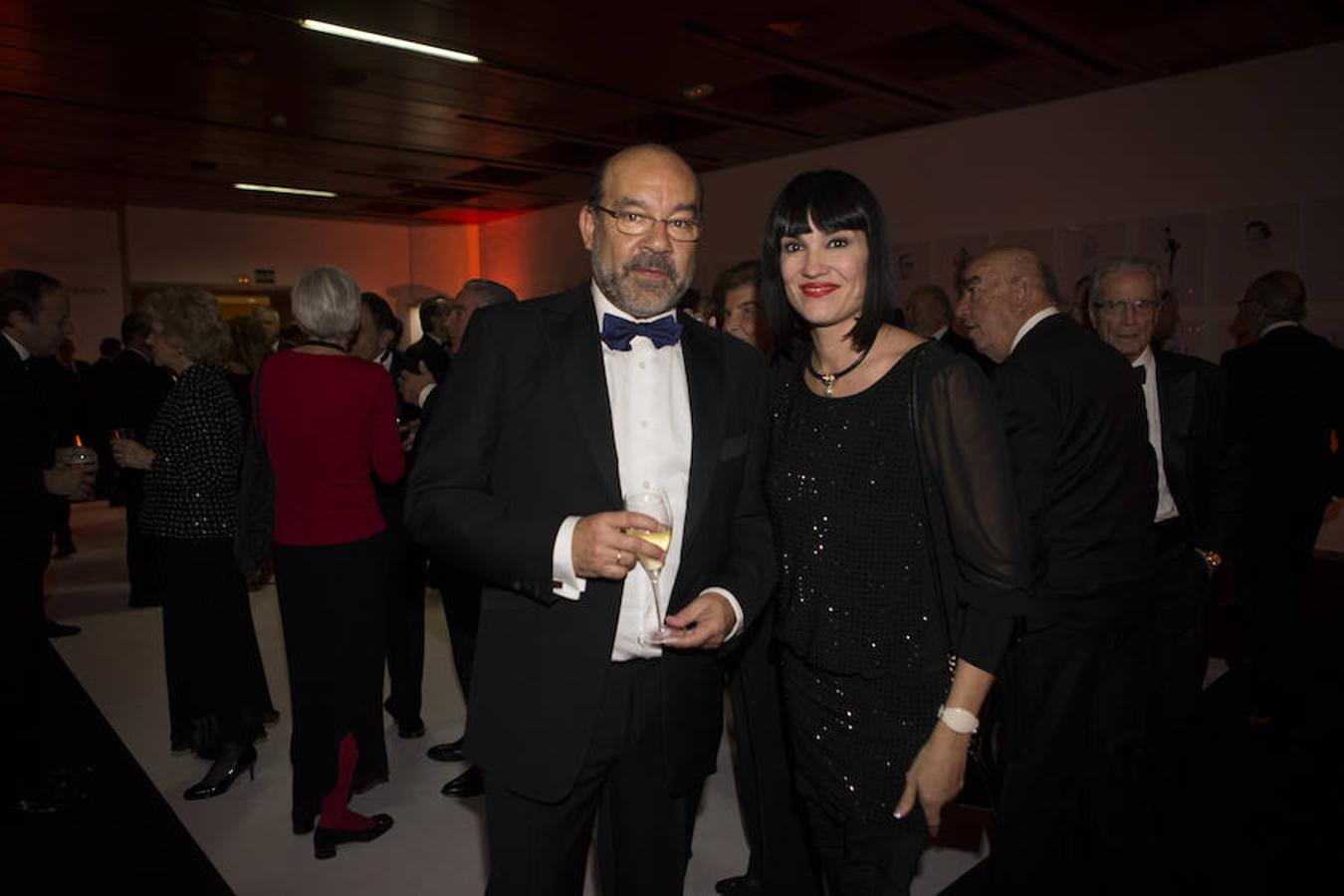 Ángel Expósito e Irene Villa, juntos en la entrega de los Cavia. 