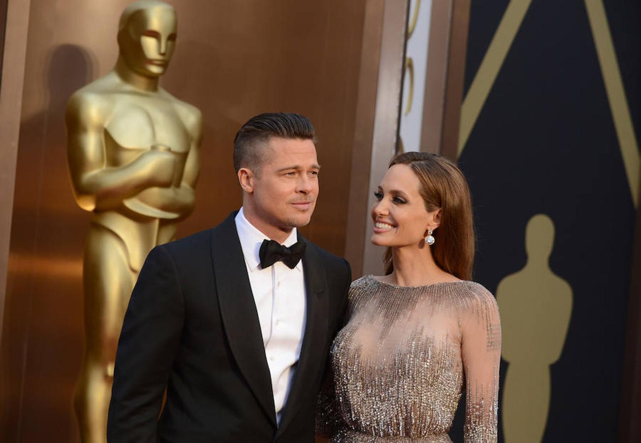 La pareja en los Oscar. 