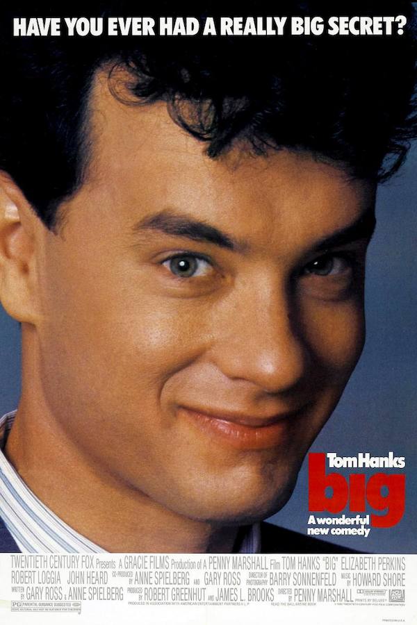 ¿No te apetece ver al Tom Hanks más joven en 'Big'?. 
