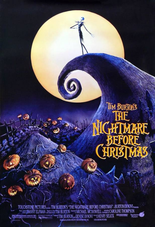 «Pesadilla antes de Navidad», otro clásico de Tim Burton que no debería faltar en estas fechas. 