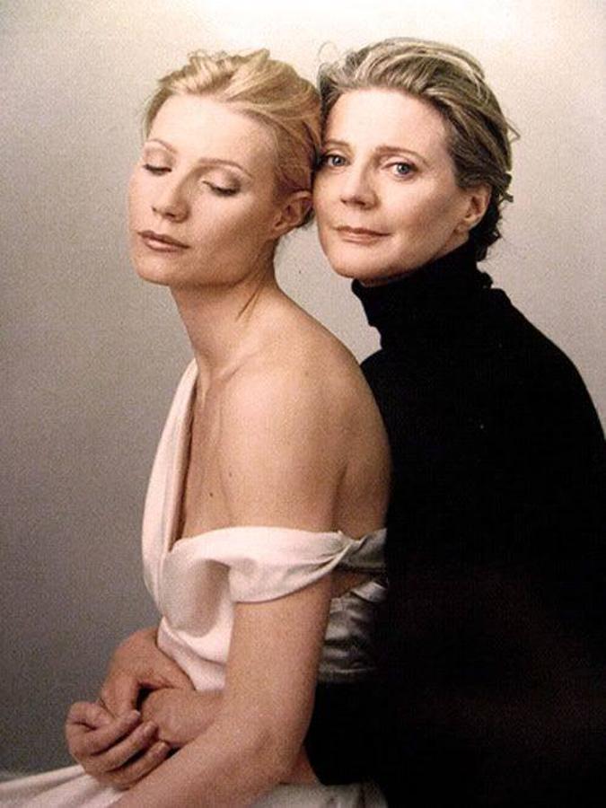 Gwyneth Paltrow y su madre Blythe Danner. 