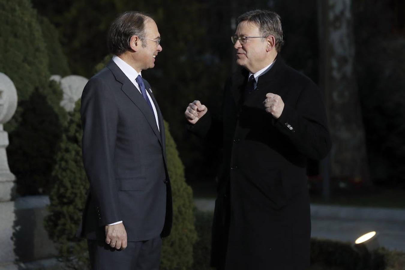 El presidente de la Comunidad Valenciana, Ximo Puig, junto a García Escudero. 