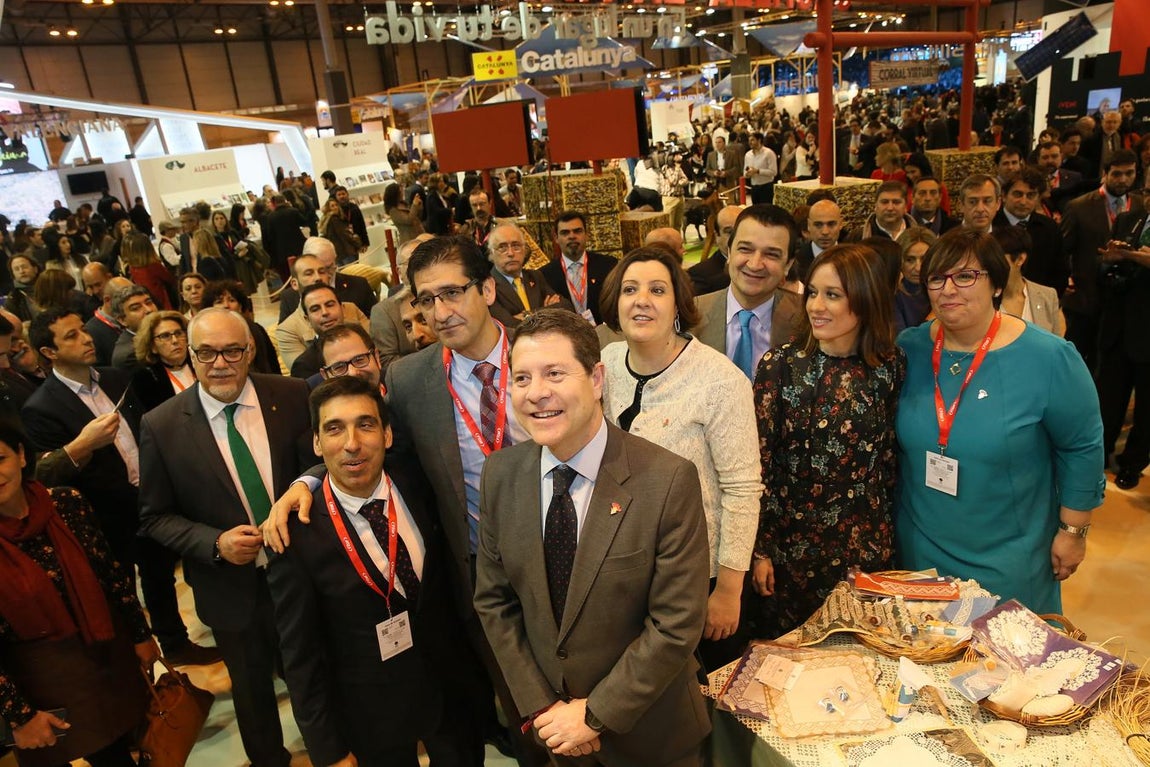 La inauguración del stand de Castilla-La Mancha en Fitur, en imágenes