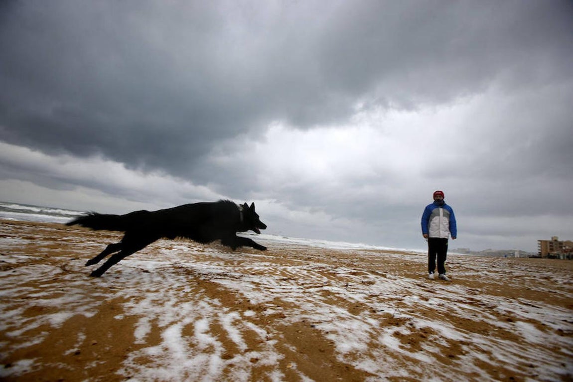 Las imágenes más impactantes de la ola de frío. Las playas de Torrevieja (Alicante) también han amanecido nevadas, un lugar en el que no nevaba desde el 26 de Diciembre de 1926.
