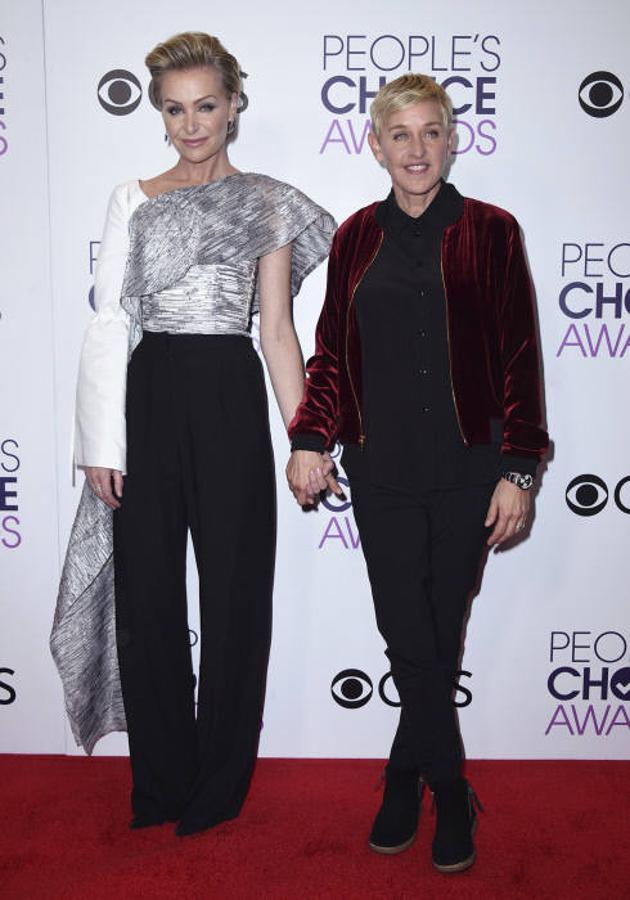 La actriz Portia Rossi y la presentadora Ellen DeGeneres