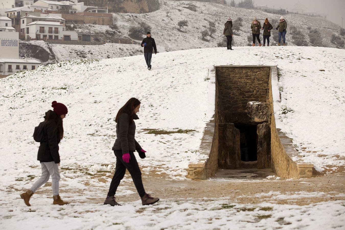 La nieve deja espectaculares estampas de Ronda y Antequera