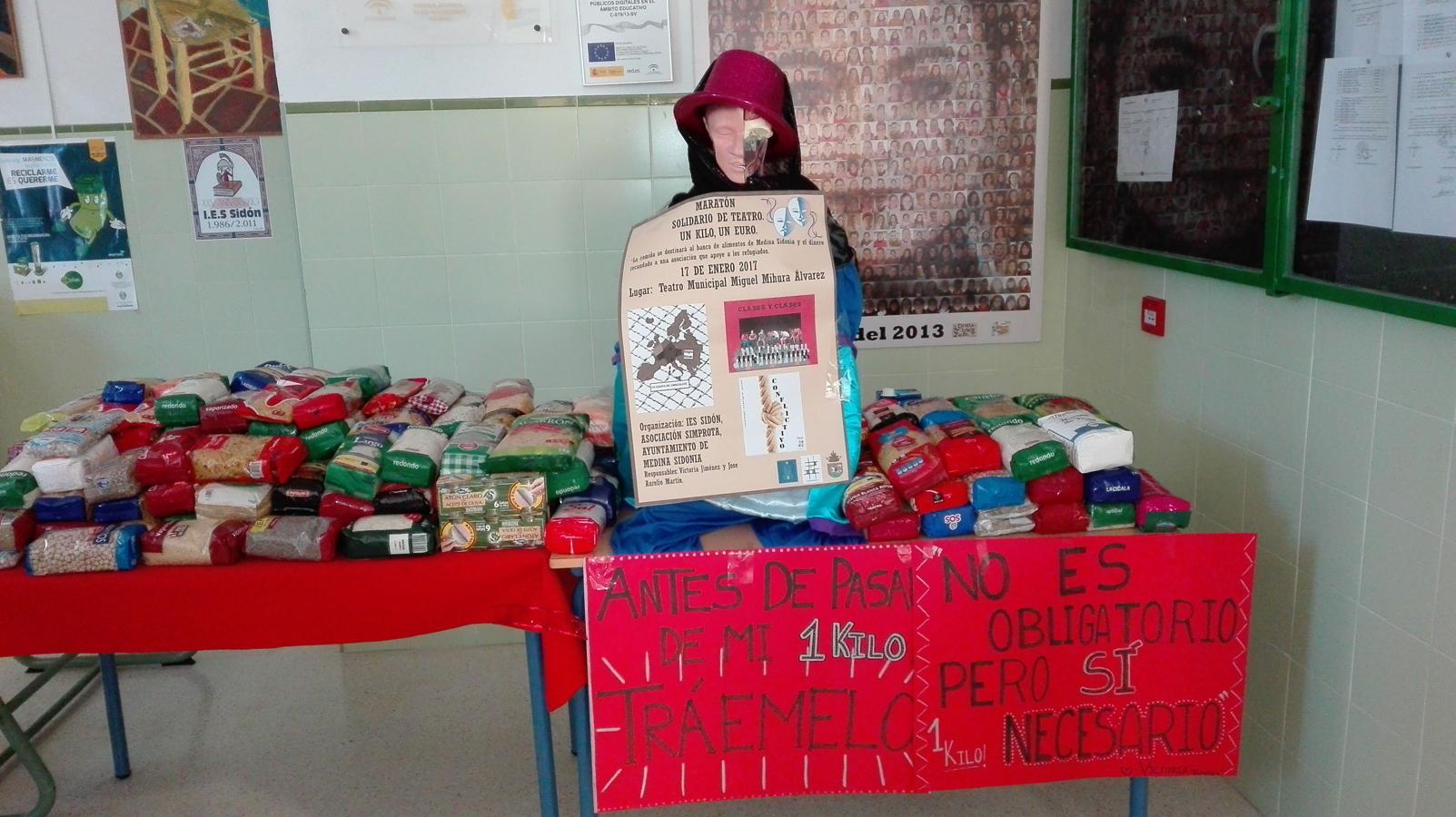 Maratón solidario de teatro Simprota en el IES Sidón de Medina Sidonia