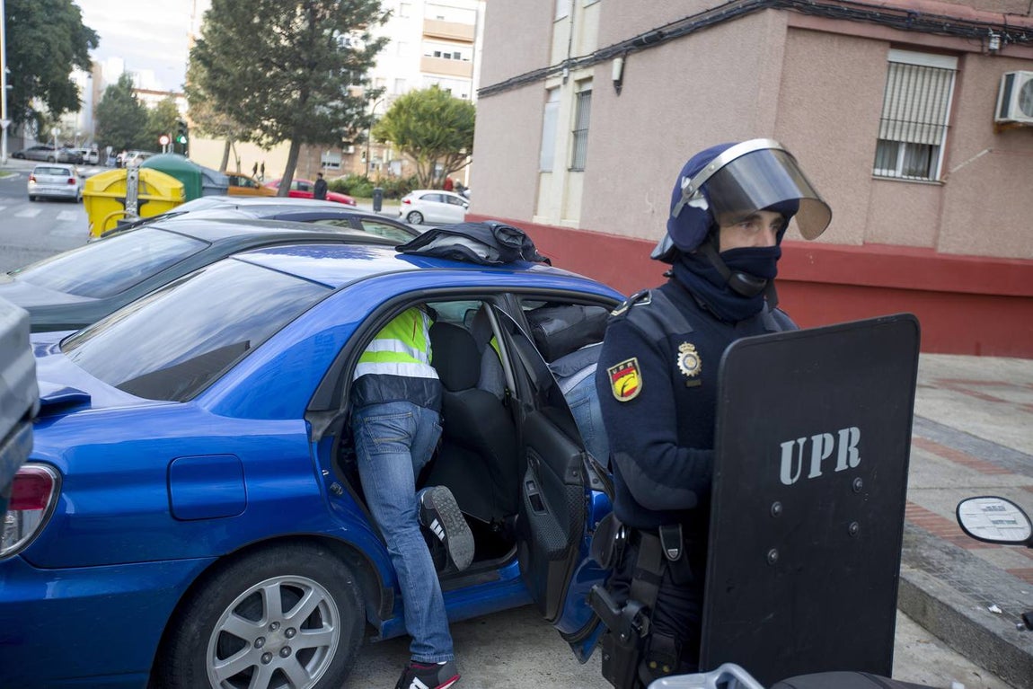 Golpe policial contra el tráfico de drogas en Guillén Moreno