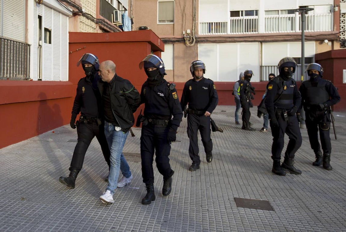 Golpe policial contra el tráfico de drogas en Guillén Moreno