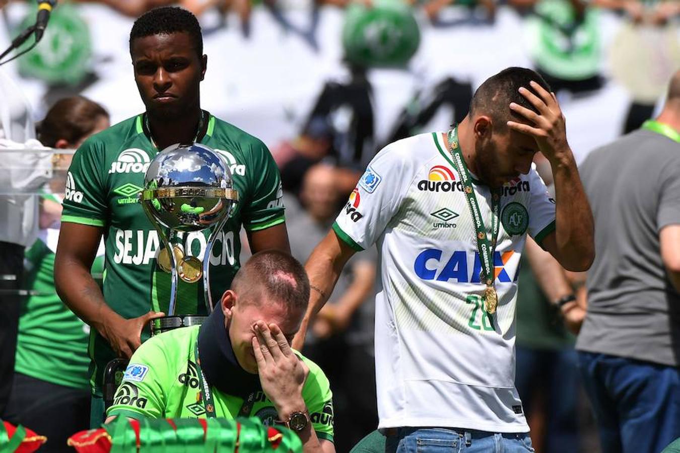 Emoción y lágrimas de los supervivientes en el primer partido del Chapecoense tras la tragedia