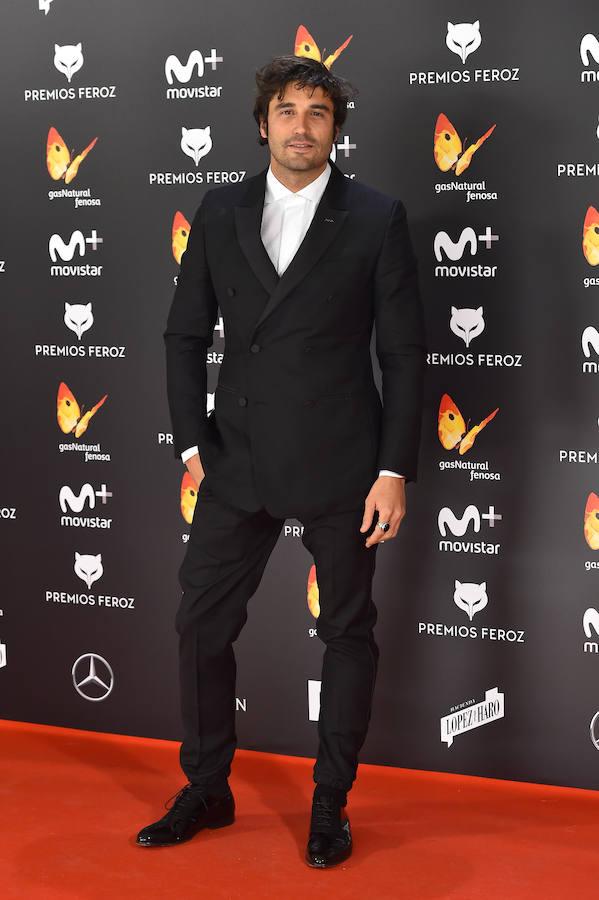 Álex García, en la alfombra roja de los Premios Feroz. 